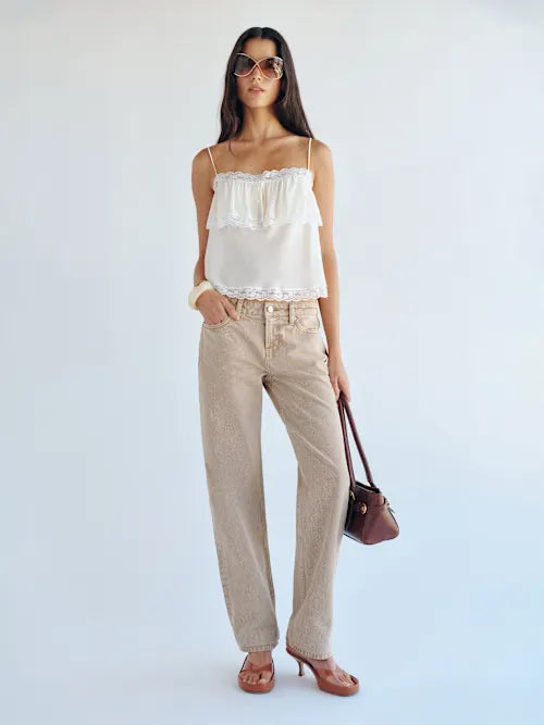 Charlee Low Rise Straight Leg Jeans