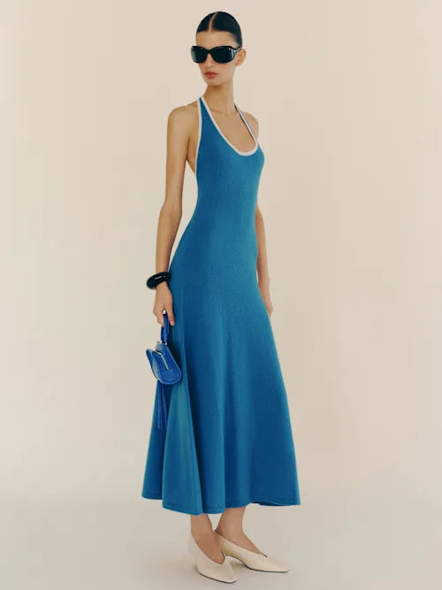 Mia Cashmere Halter Dress